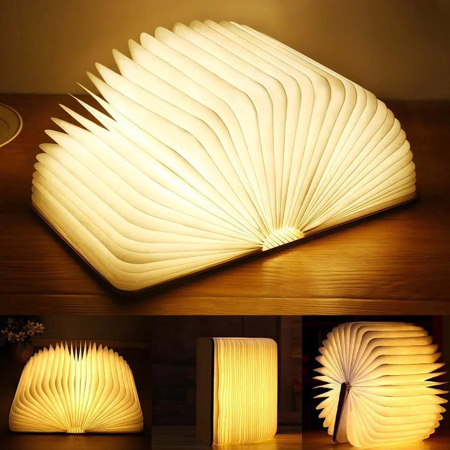 Mystische Buchlampe mit warmem Licht 7