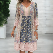 Mia | Boho-klänning med blommor – Romantisk spets för en touch av vintage