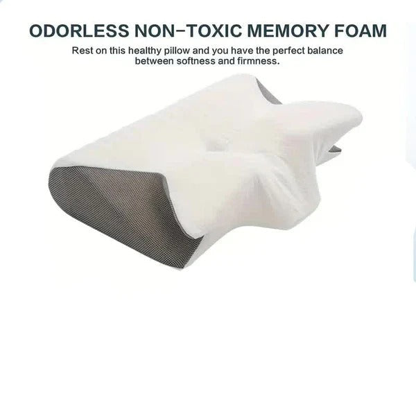 Nackenstützkissen Ergonomisch für Seiten- und Rückenschläfer – Schlaf Kissen mit Memory-Schaum für Optimalen Komfort 3