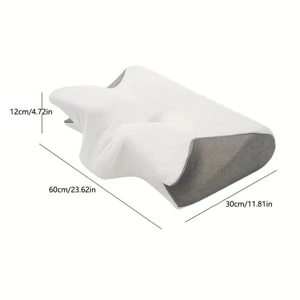 Nackenstützkissen Ergonomisch für Seiten- und Rückenschläfer – Schlaf Kissen mit Memory-Schaum für Optimalen Komfort 4