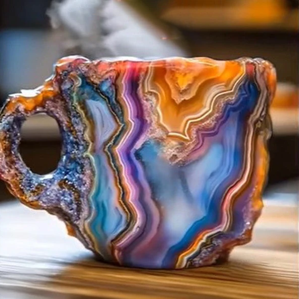 Neue Mineralkristallkaffeetassen 9