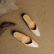 Orthopädische Damen Ballerinas mit Knöchelriemen und Arch Support 5