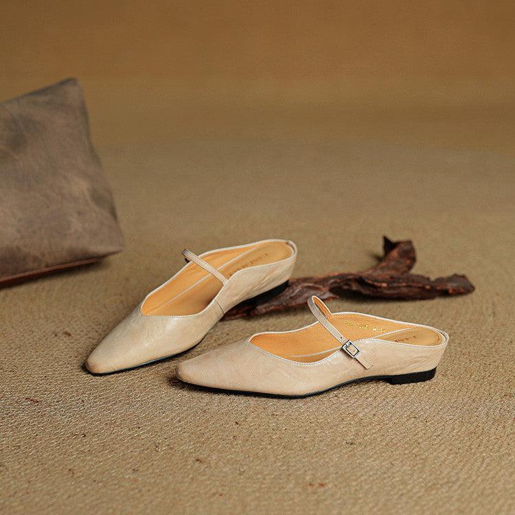 Orthopädische Damen Ballerinas mit Knöchelriemen und Arch Support 6