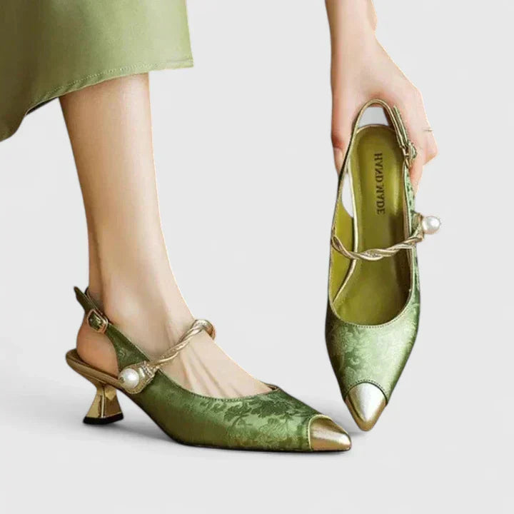 Orthopädische Damen Heels mit Arch Support und strukturiertem Obermaterial für elegante Anlässe 0