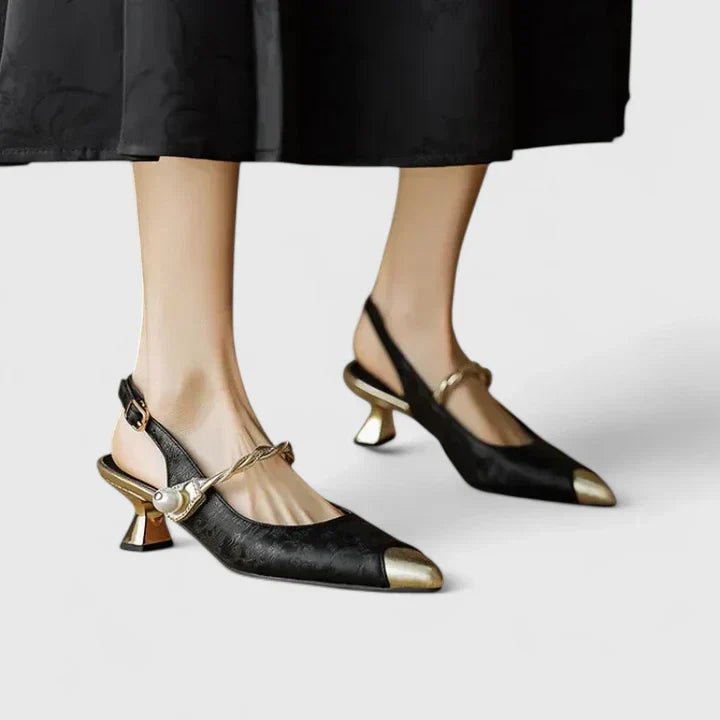 Orthopädische Damen Heels mit Arch Support und strukturiertem Obermaterial für elegante Anlässe 3