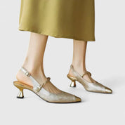 Orthopädische Damen Heels mit Arch Support und strukturiertem Obermaterial für elegante Anlässe 5