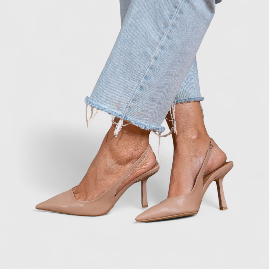Orthopädische Damenpumps mit Leopardenprint und Absatz 4