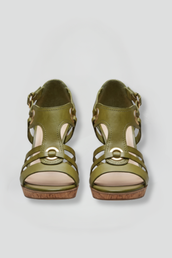 Orthopädische Damensandalen mit Arch Support und mittlerem Absatz für Sommerkomfort 1