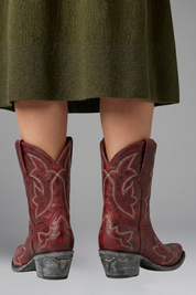 Orthopädische Damenstiefel mit Arch Support und gestickten Western-Details für ganzjähriges Tragen 3