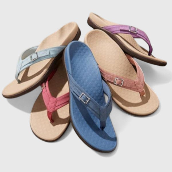 Orthopädische Flip-Flop-Sandalen für Damen mit verstellbarer Schnalle und Arch Support für Sommerkomfort 8