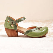 Orthopädische flache Damensandalen mit niedrigem Absatz für optimalen Komfort 4