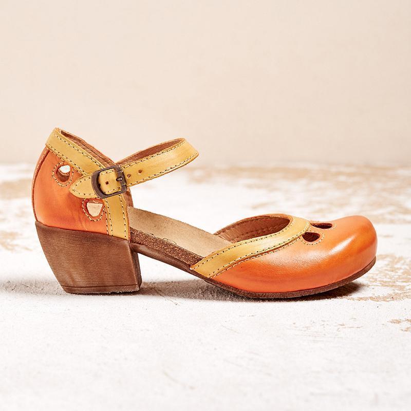 Orthopädische flache Damensandalen mit niedrigem Absatz für optimalen Komfort 7