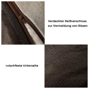 Orthopädisches Hundekissenbett – Großes, dickes Hundebett mit Nackenstütze und abnehmbarem, waschbarem Bezug 7
