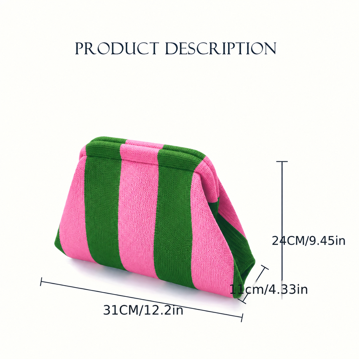 Lanie | Stylische und vielseitige gestreifte Kosmetiktasche