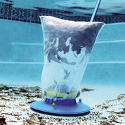 Poolblatt -Vakuum, großer Poolblatt -Sauger für einköpfige und über gemahlene Schwimmbäder (blau) 0