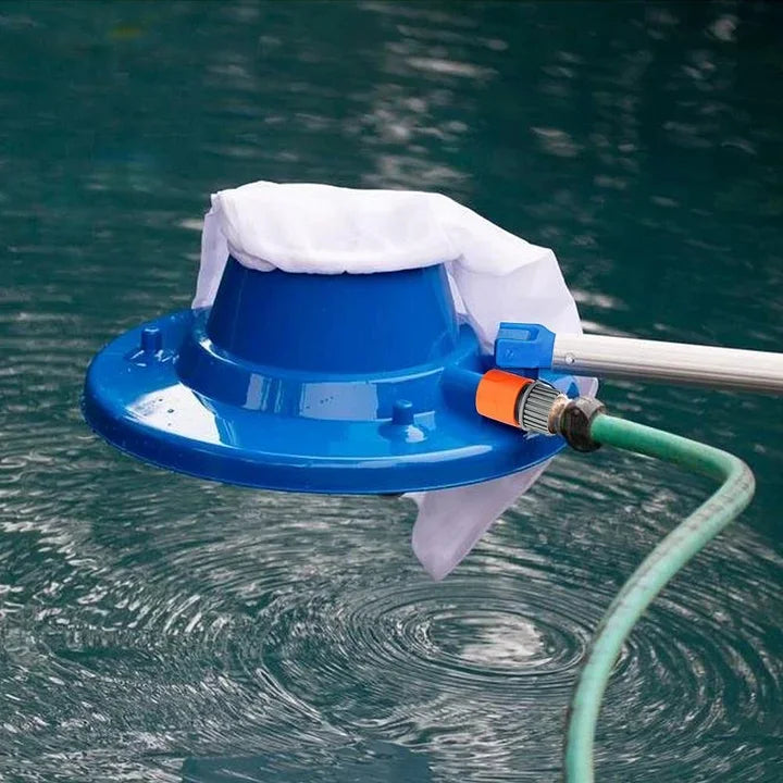 Poolblatt -Vakuum, großer Poolblatt -Sauger für einköpfige und über gemahlene Schwimmbäder (blau) 1