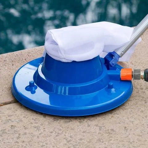 Poolblatt -Vakuum, großer Poolblatt -Sauger für einköpfige und über gemahlene Schwimmbäder (blau) 5