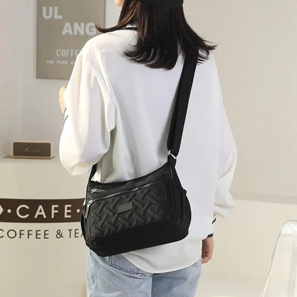 Praktische Damen-Schultertasche aus strapazierfähigem Nylon 0