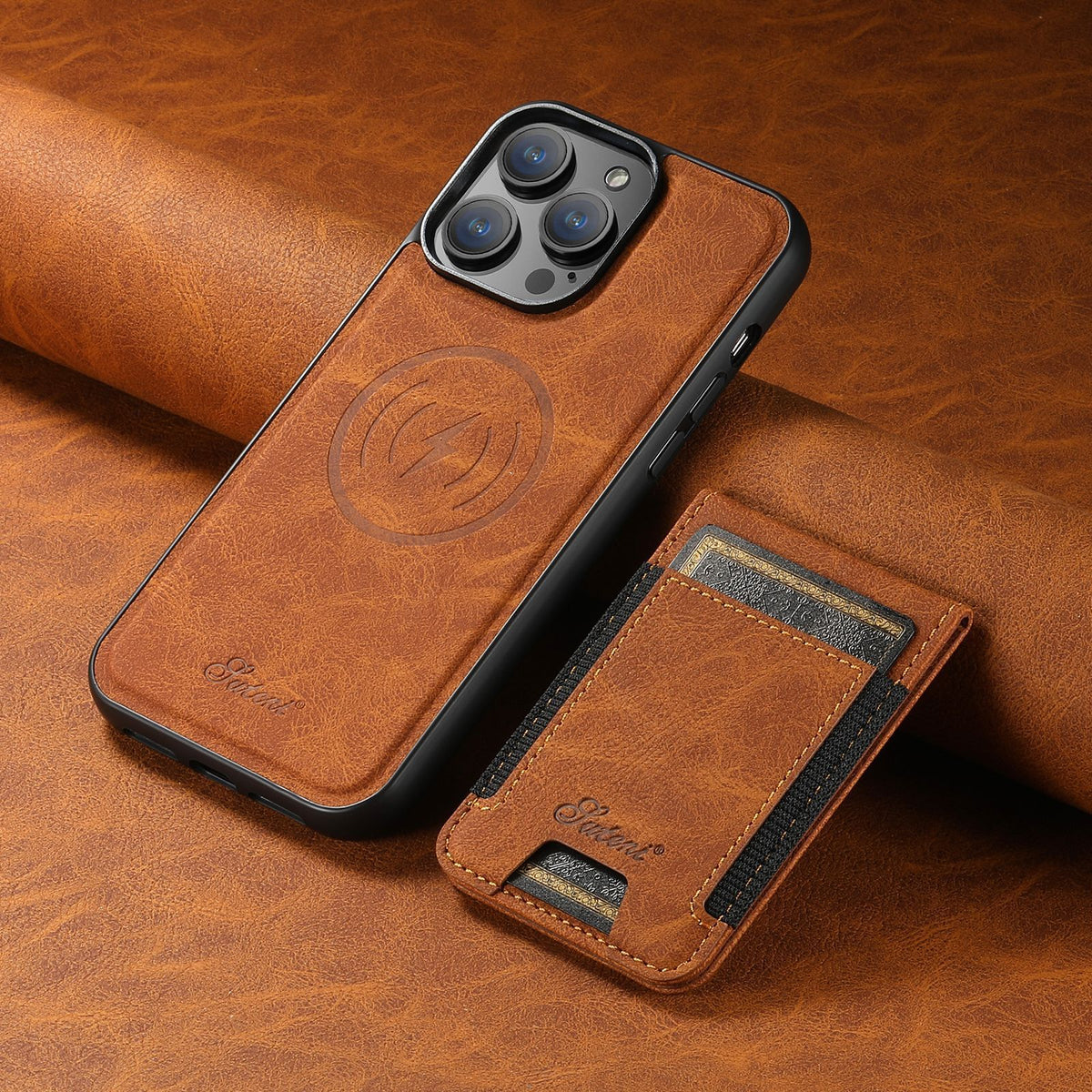 PremiumLeather – Leder-Telefonhülle mit Kartenhalter und MagSafe-Kompatibilität 0