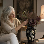 Ravenora – Sculpted Raven And Skull Decorative Vase 5