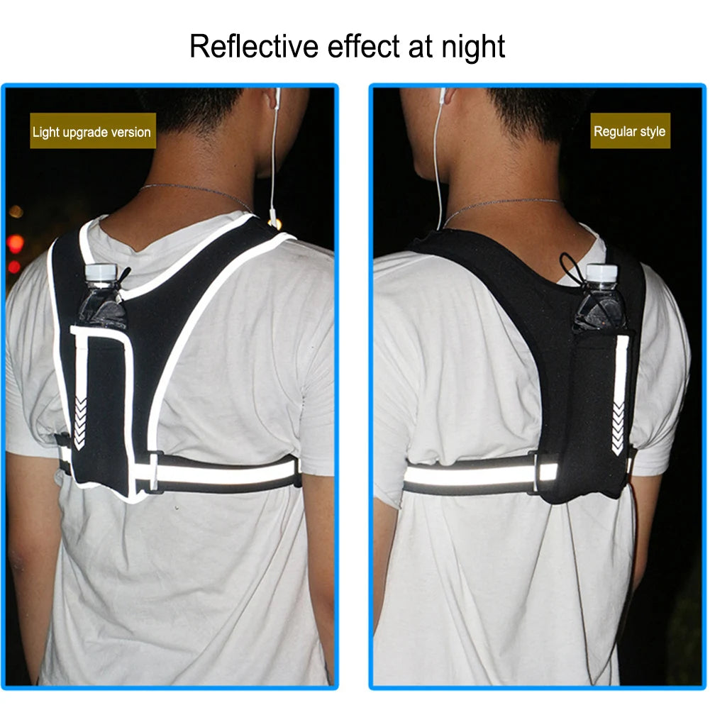 Reflektierende Laufweste Brusttasche 4