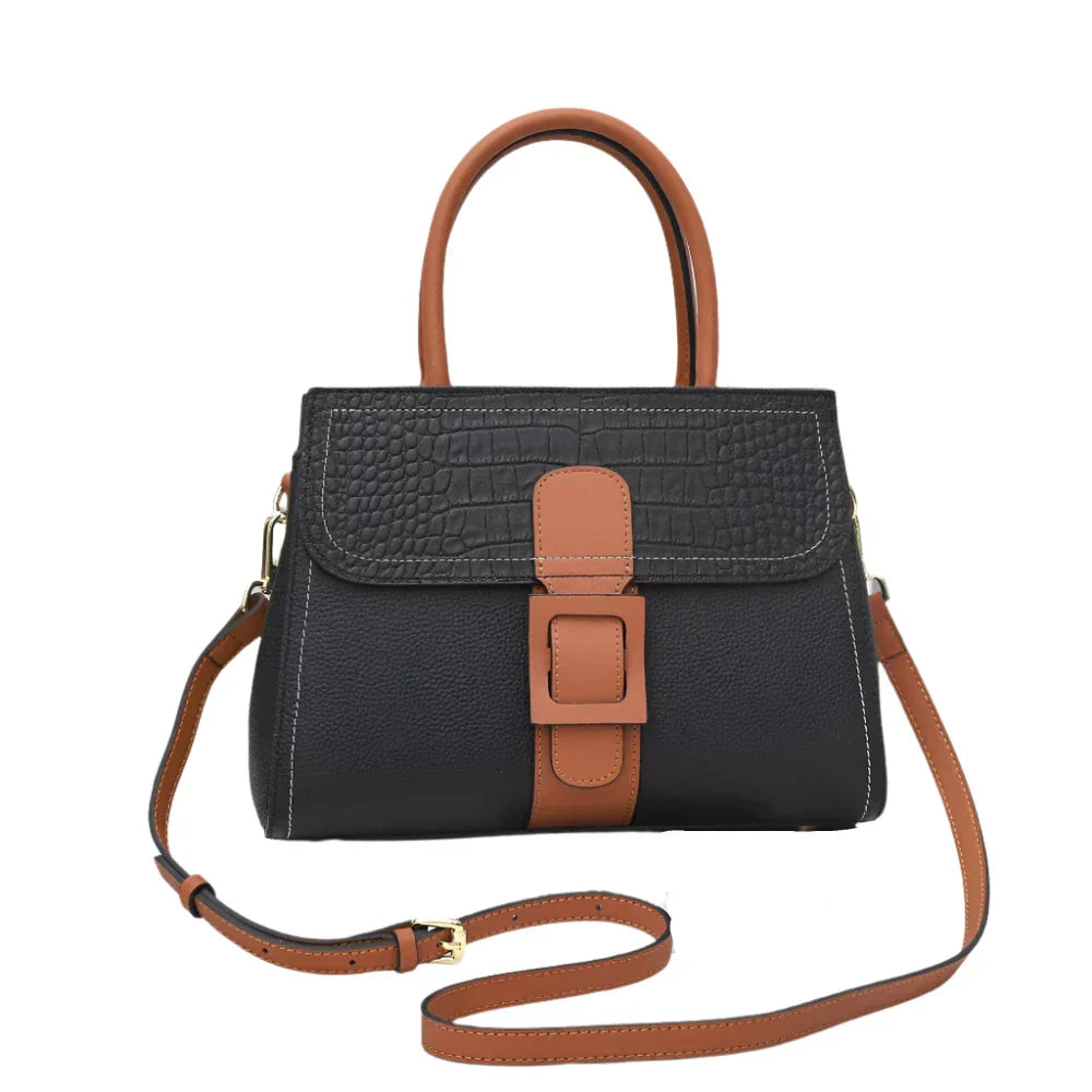 Sophia | Elegant krokodilmönstrad crossbody-handväska