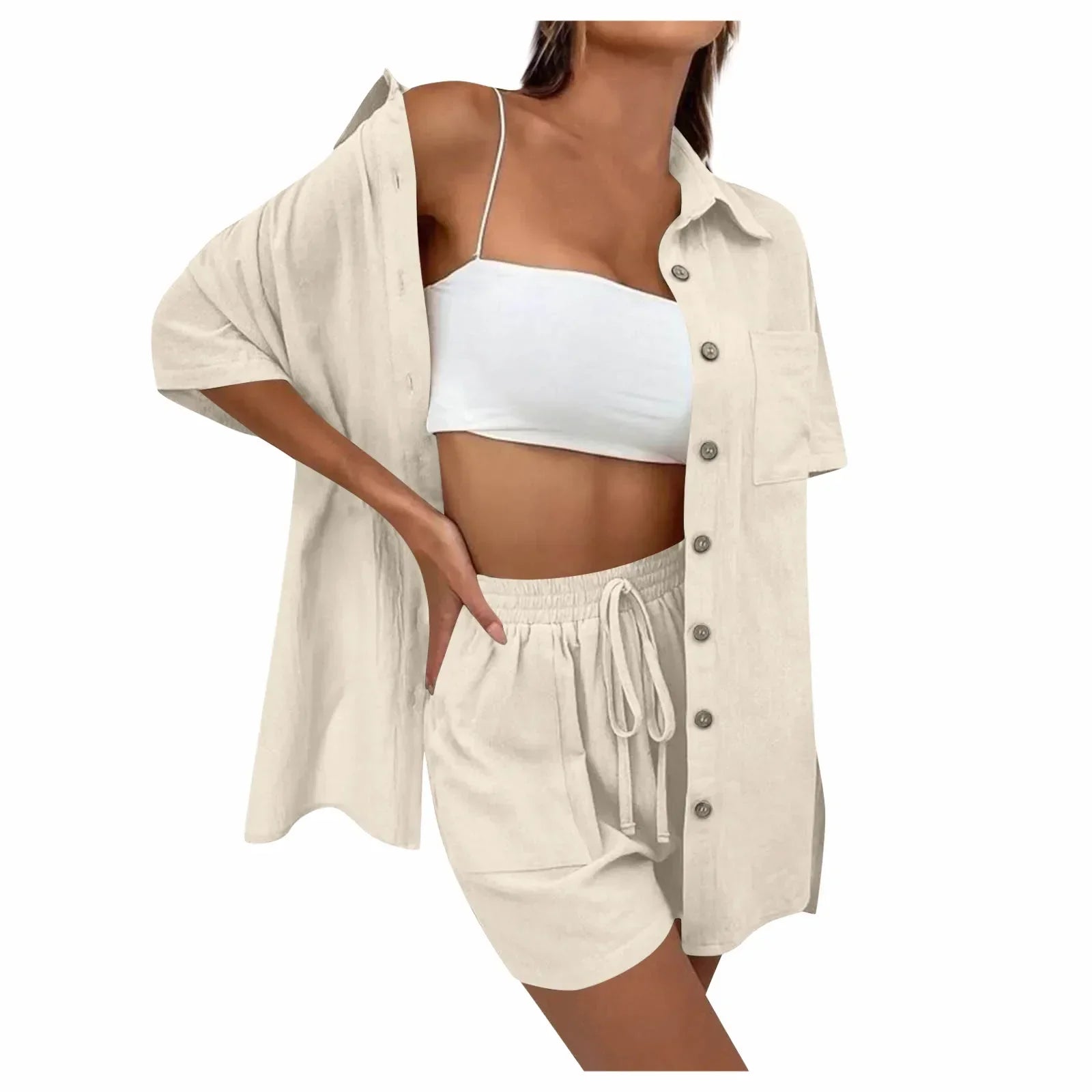 Kirra | Bekväm lös topp och avslappnat shorts-set
