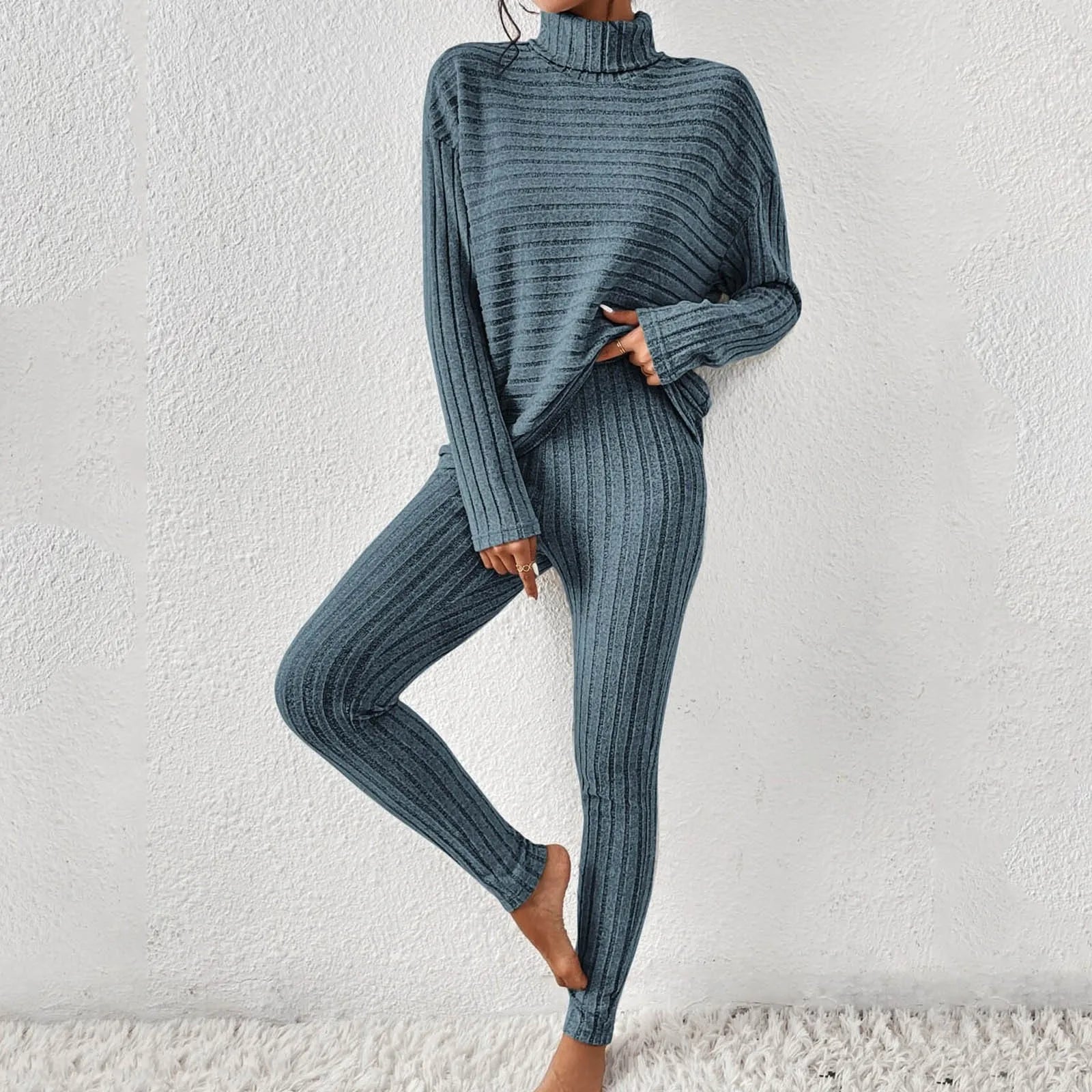 ASHLEY | Tvådelad stickad outfit