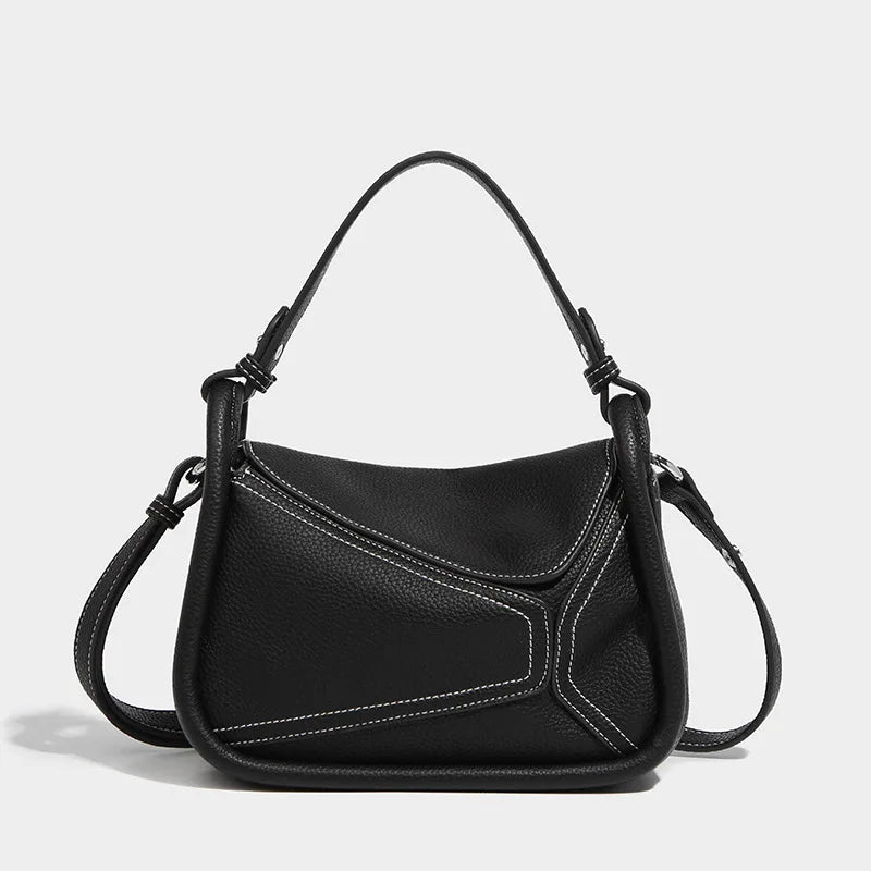 Amara | Geometrisk PU-läder crossbody-slingväska