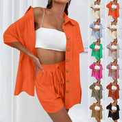 Kirra | Bekväm lös topp och avslappnat shorts-set