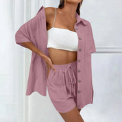 Kirra | Bekväm lös topp och avslappnat shorts-set