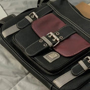 Leila | Vintage PU-läder dam crossbody-handväska