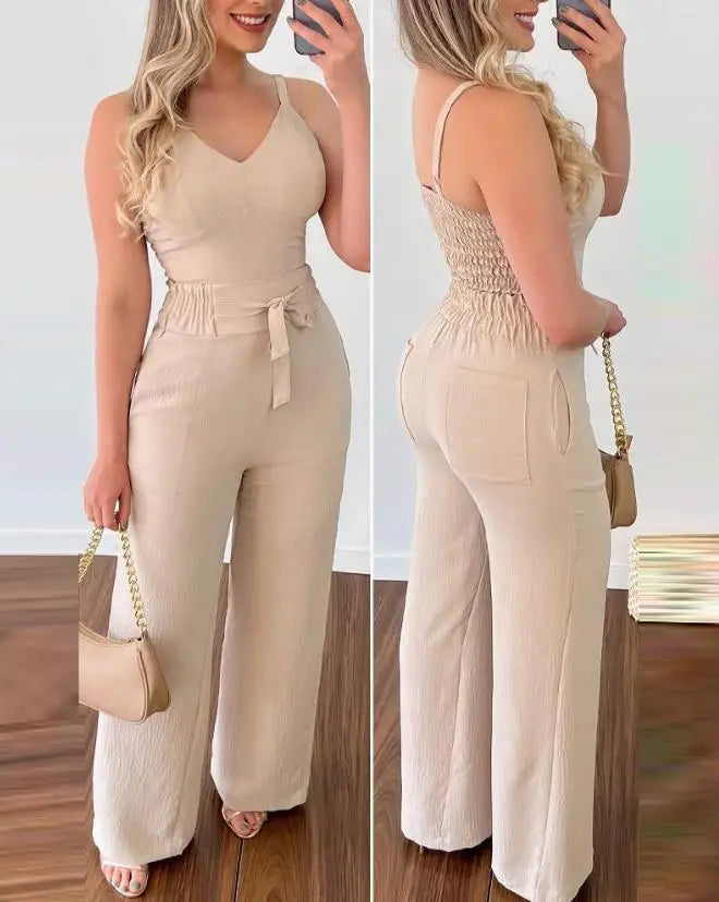 Sadie | Rüschen Tvådelad Jumpsuit-set
