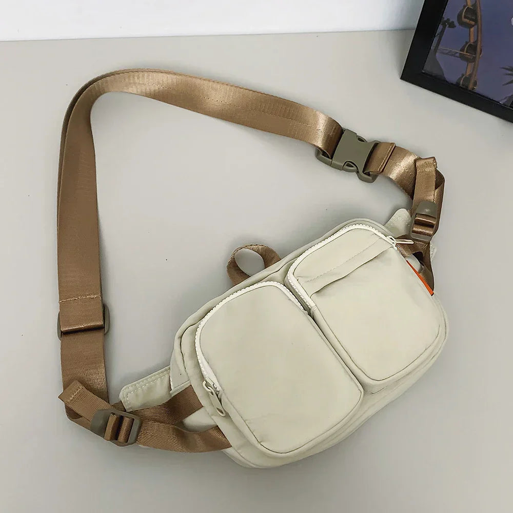 Ruby | Avslappnad vattenavvisande nylon höftväska crossbody