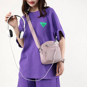 Zoe | Kompakte Nylon Crossbody Sling Tasche