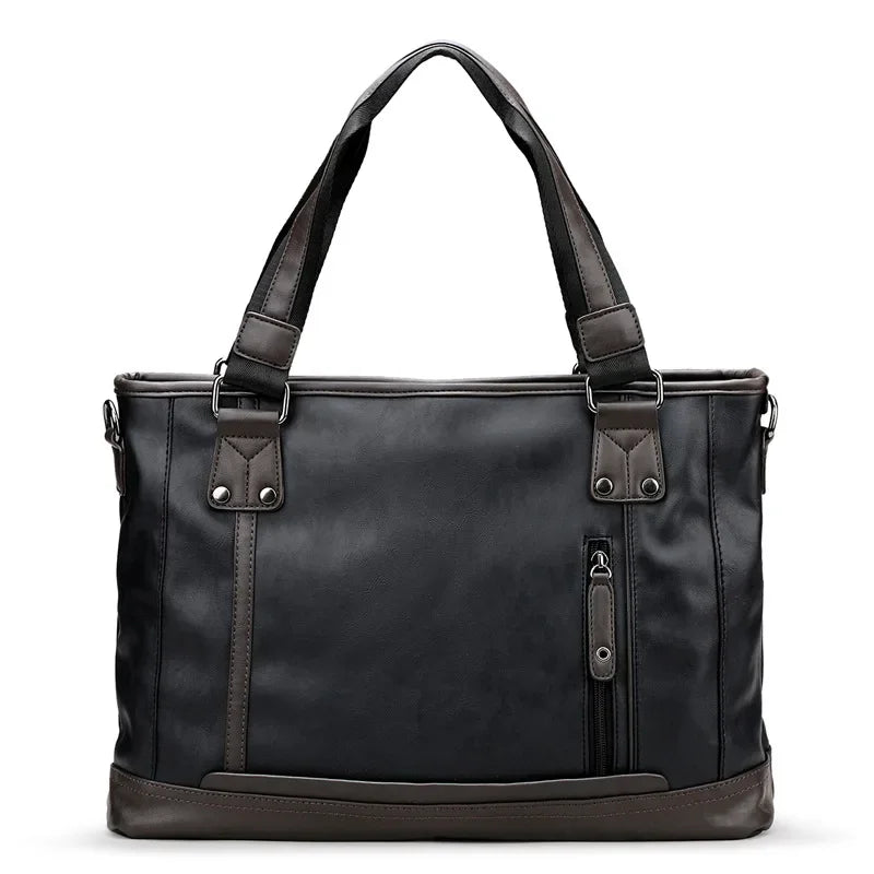 Jack | Stilfull herr PU-läder rese crossbody messengerväska
