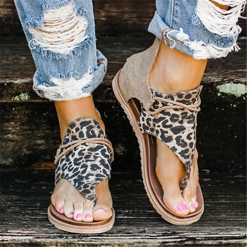 Mia | Leoparden-sandalen – Moderiktig & Stödjande