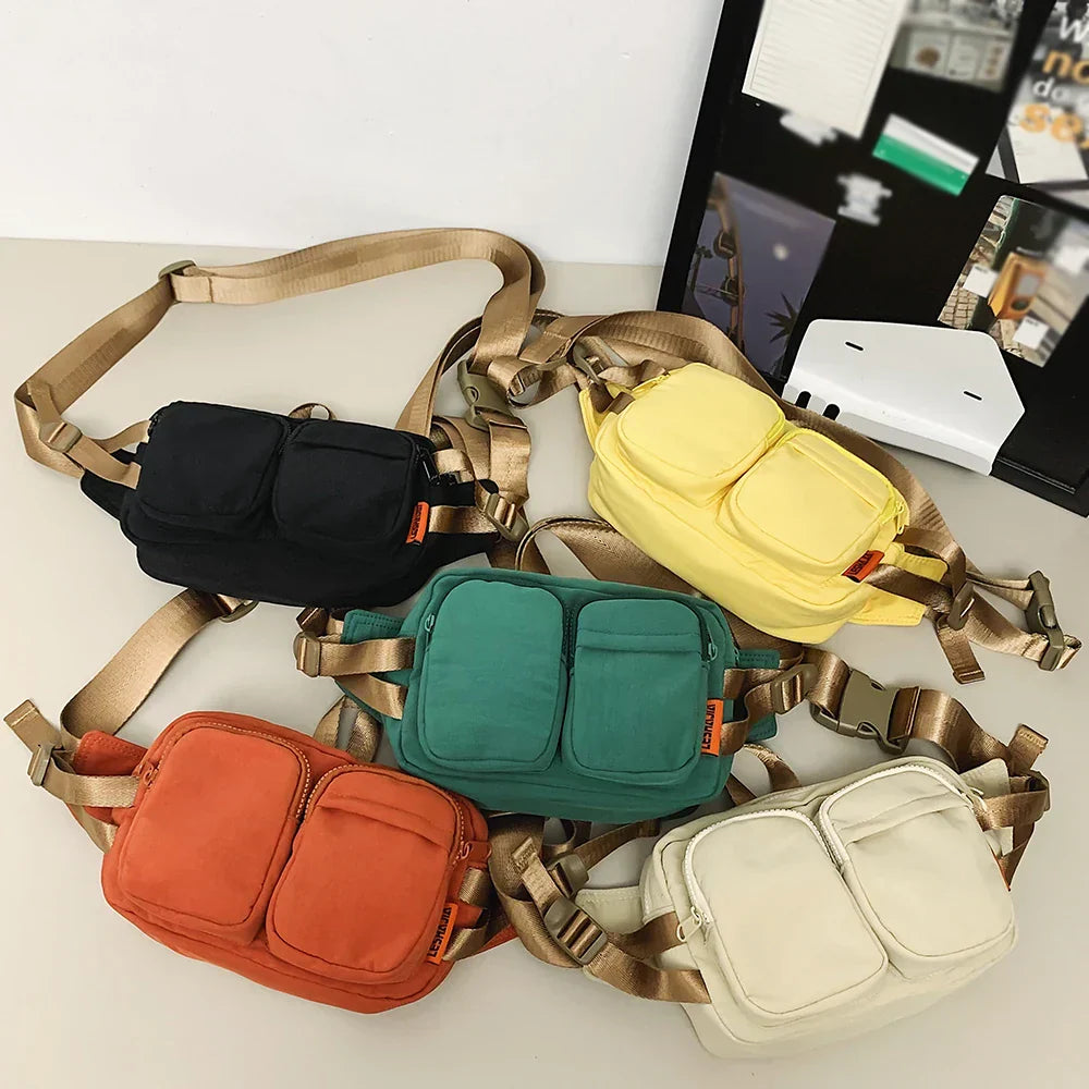 Ruby | Avslappnad vattenavvisande nylon höftväska crossbody