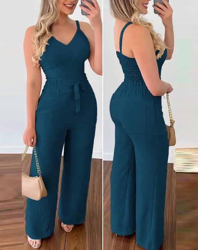 Sadie | Rüschen Tvådelad Jumpsuit-set