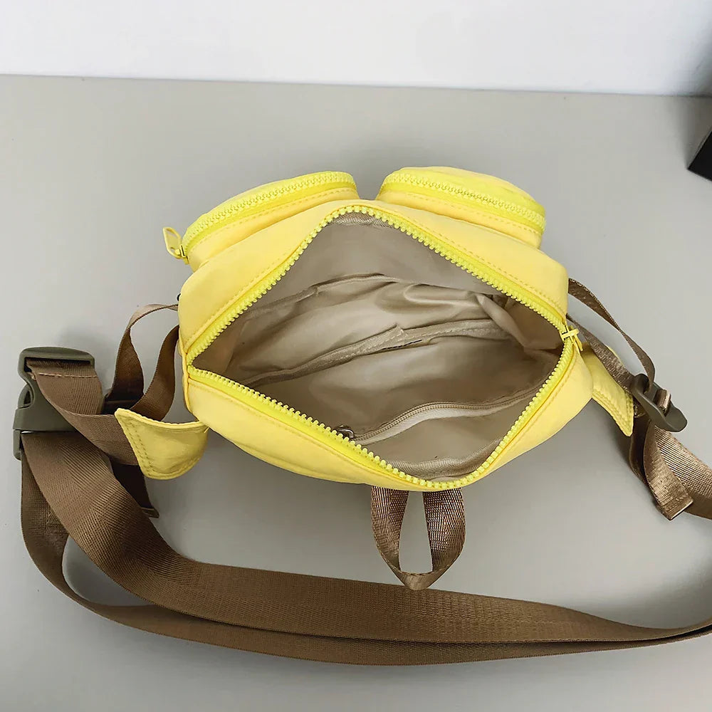 Ruby | Avslappnad vattenavvisande nylon höftväska crossbody