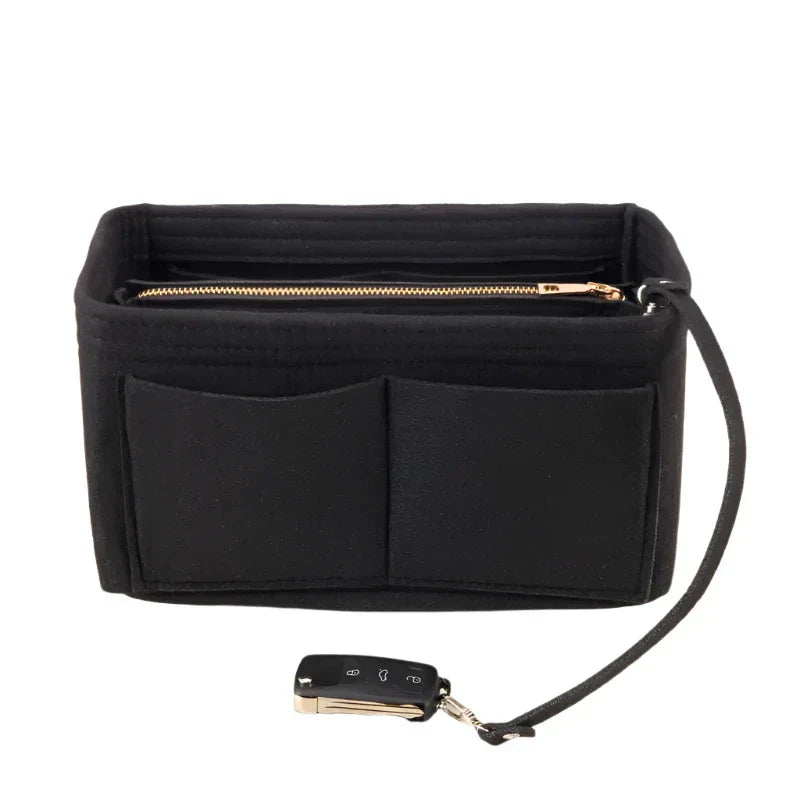 Kimber | Filz-Einsatz Kosmetik-Make-up Tasche Reise-Organizer
