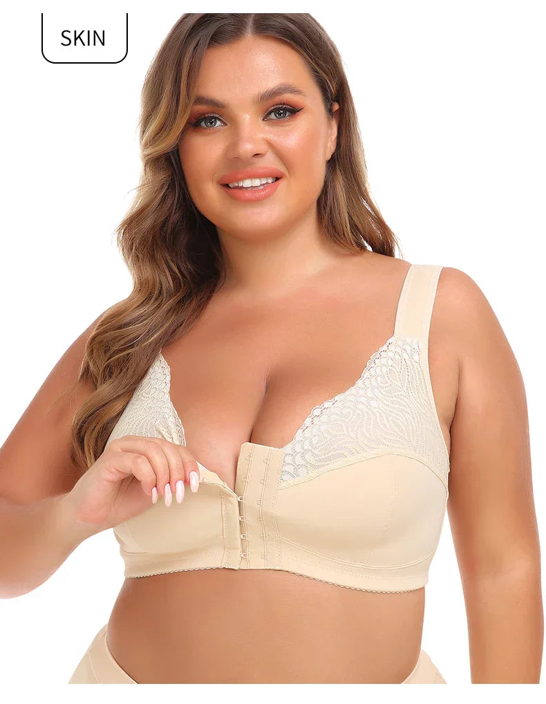 CARLA | Framstängning - Bystlös Komfort-BH Plus Size