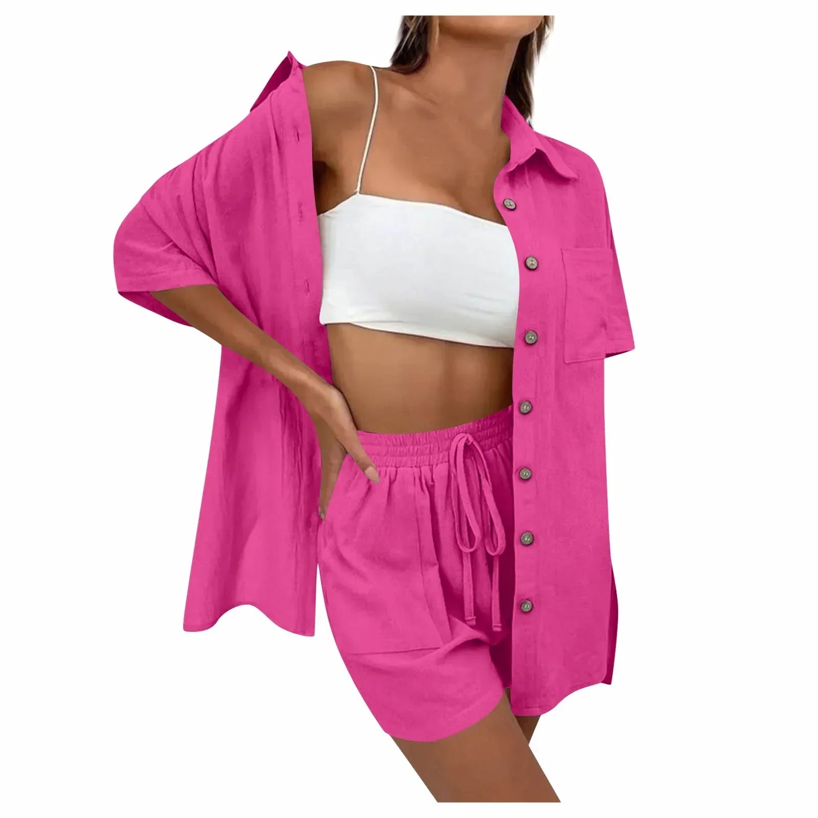 Kirra | Bekväm lös topp och avslappnat shorts-set