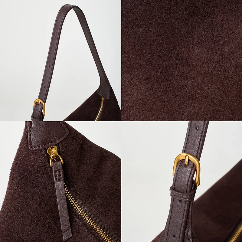 Lena | Vintage-inspirerad sammet crossbody slingväska