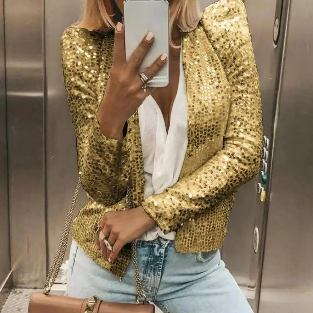 Bella | Elegant aftonblazer med paljetter