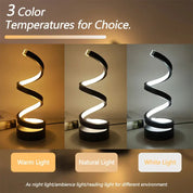 SPIRALUX – Modernes Design Spiral-LED-Tischleuchte (dimmbar) 2