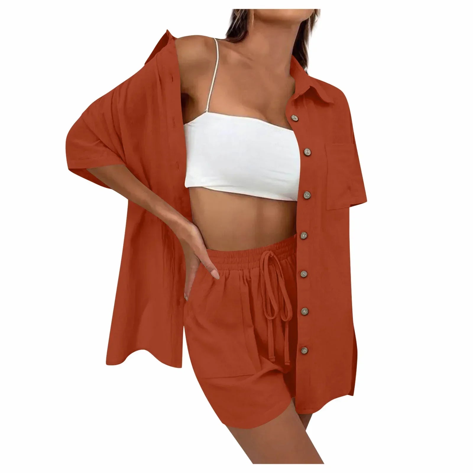 Kirra | Bekväm lös topp och avslappnat shorts-set