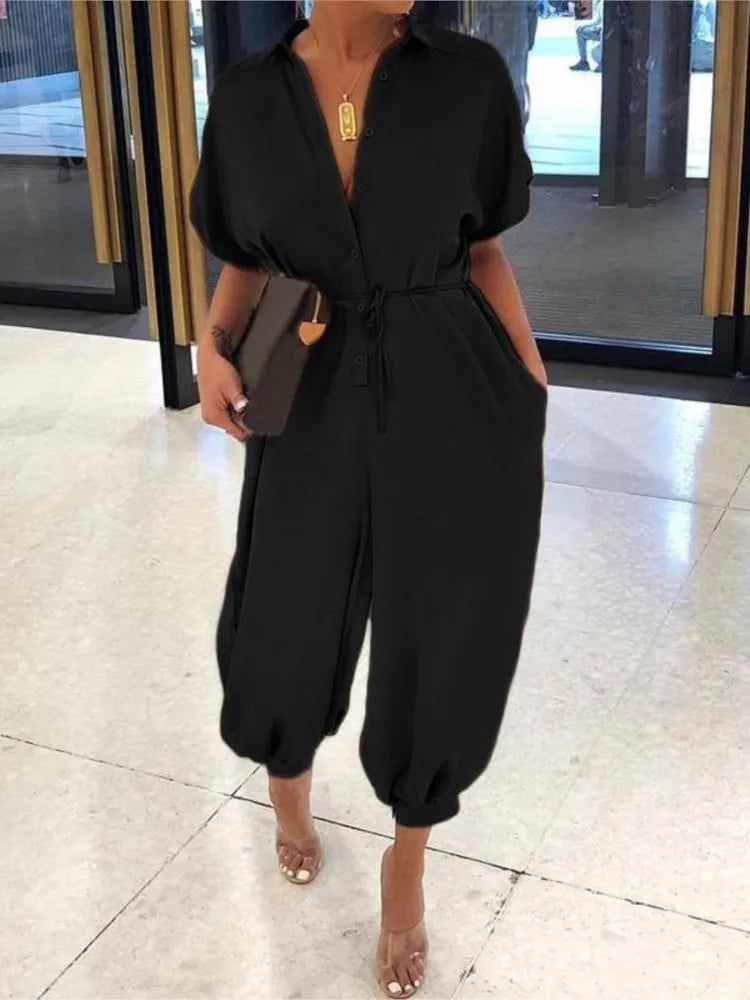 Olivia | Overall med V-ringning