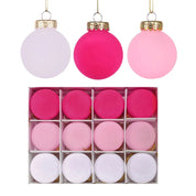 Samtornamente | Beflockte Weihnachtskugeln für elegante Dekoration 3