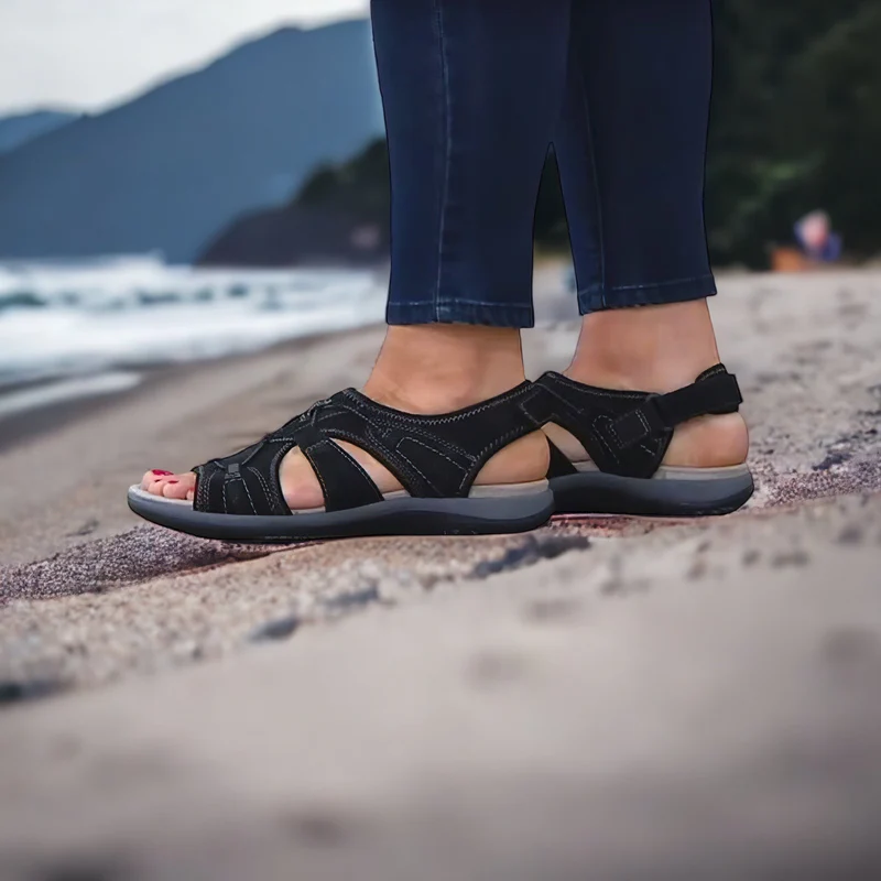 Faye | Modiska All-Terrain Sandaler - Mode Möter Funktion